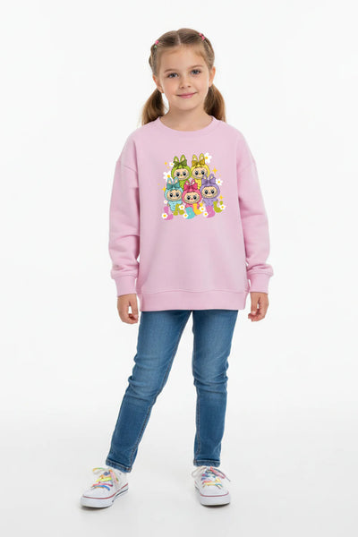 Pink Kids Labubu Squad Jumper