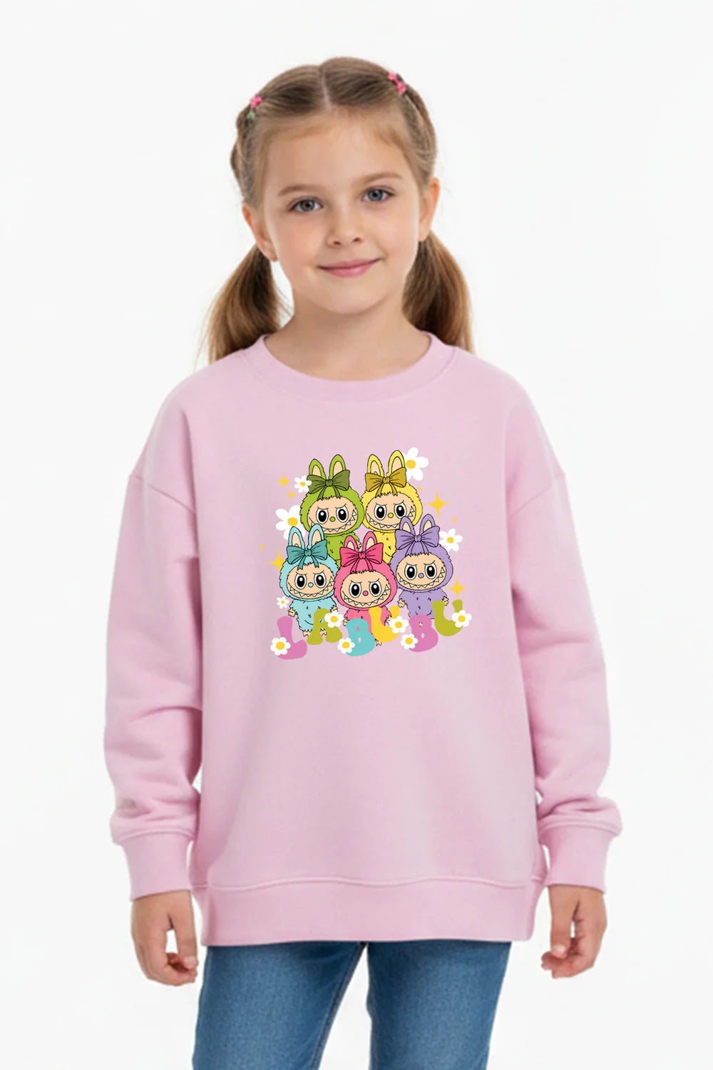 Pink Kids Labubu Squad Jumper