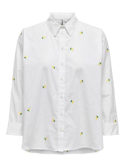 ONLY White & Yellow Lemons Shirt