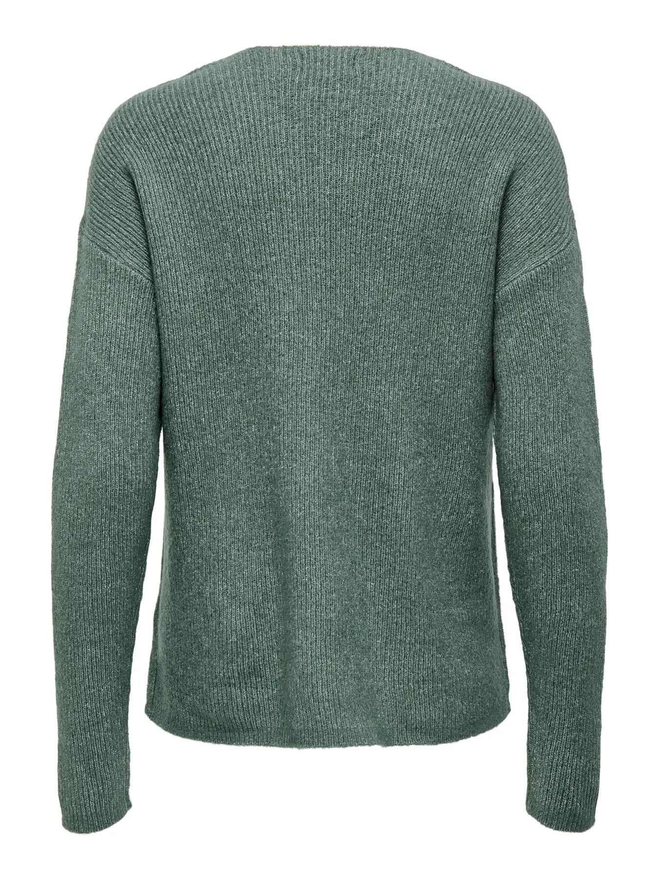 ONLY Green Camilla V Neck Jumper
