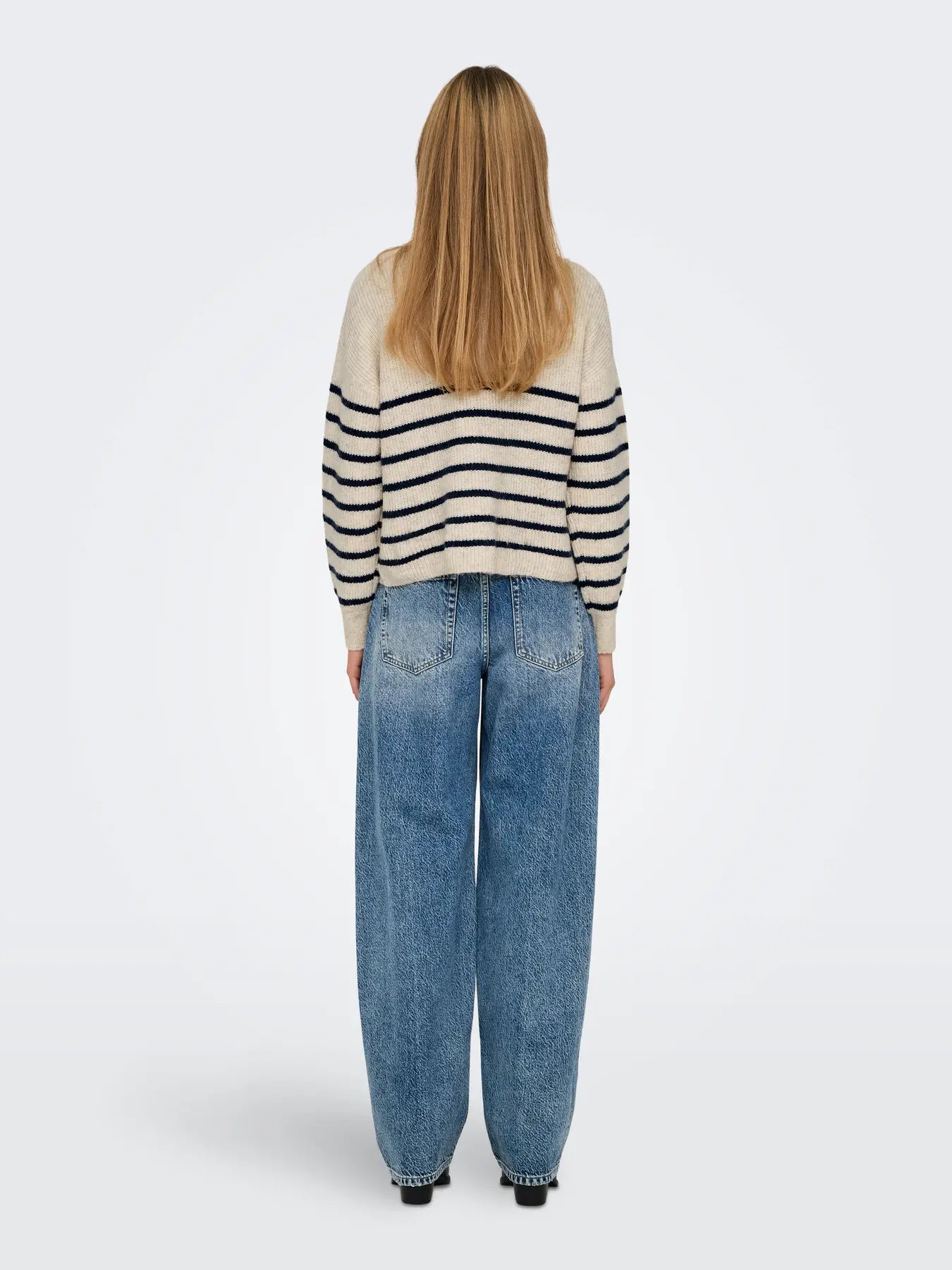 ONLY Stripe Tokyo Zip Pullover