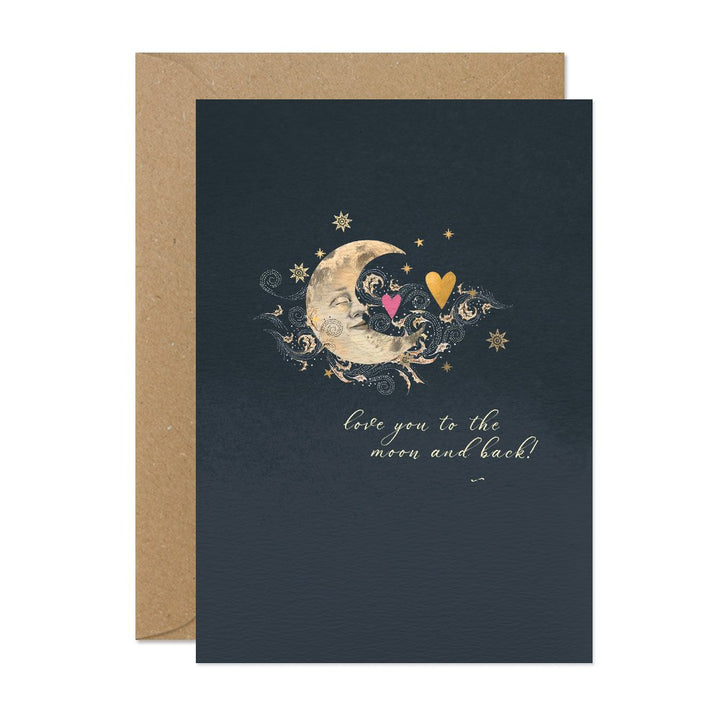 Love You To The Moon & Back Card