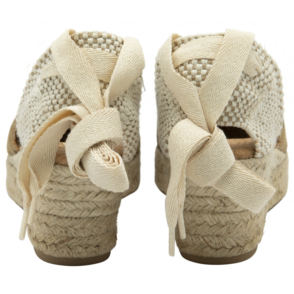 Mushroom Athea Espadrille Wedges