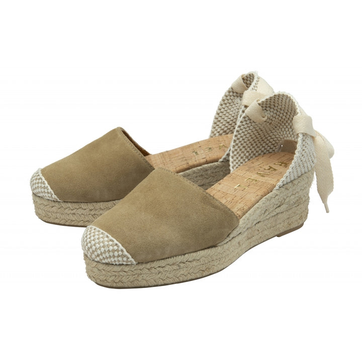 Mushroom Athea Espadrille Wedges