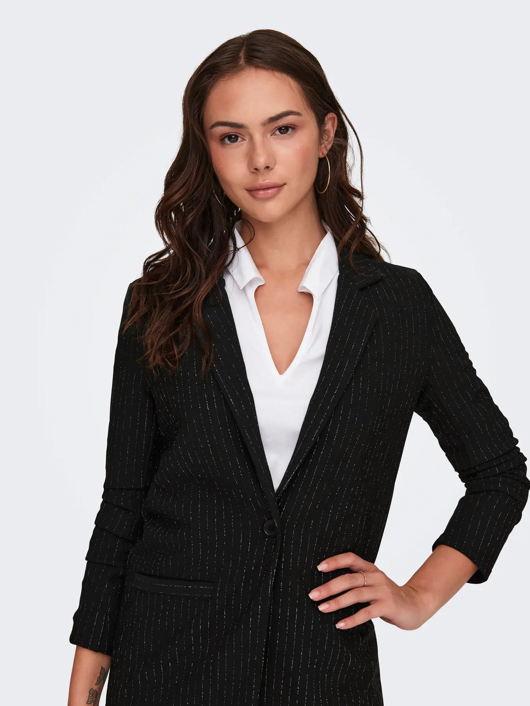 JDY Lurex Stripe Geggo Blazer