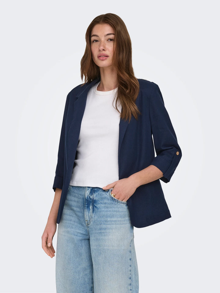 ONLY Navy Goa Linen Jacket
