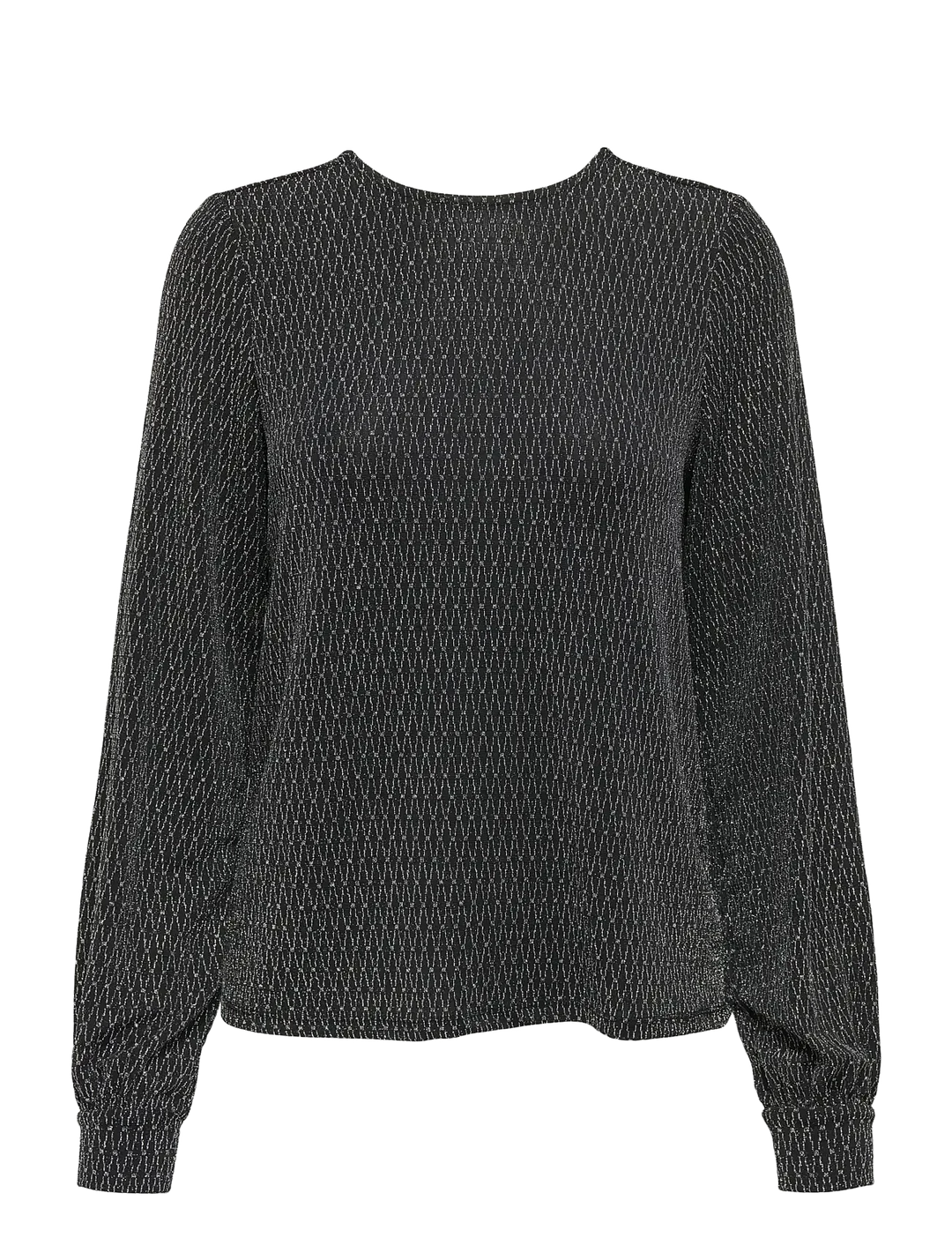 ONLY Silver Harlequin Glitter Bow Top