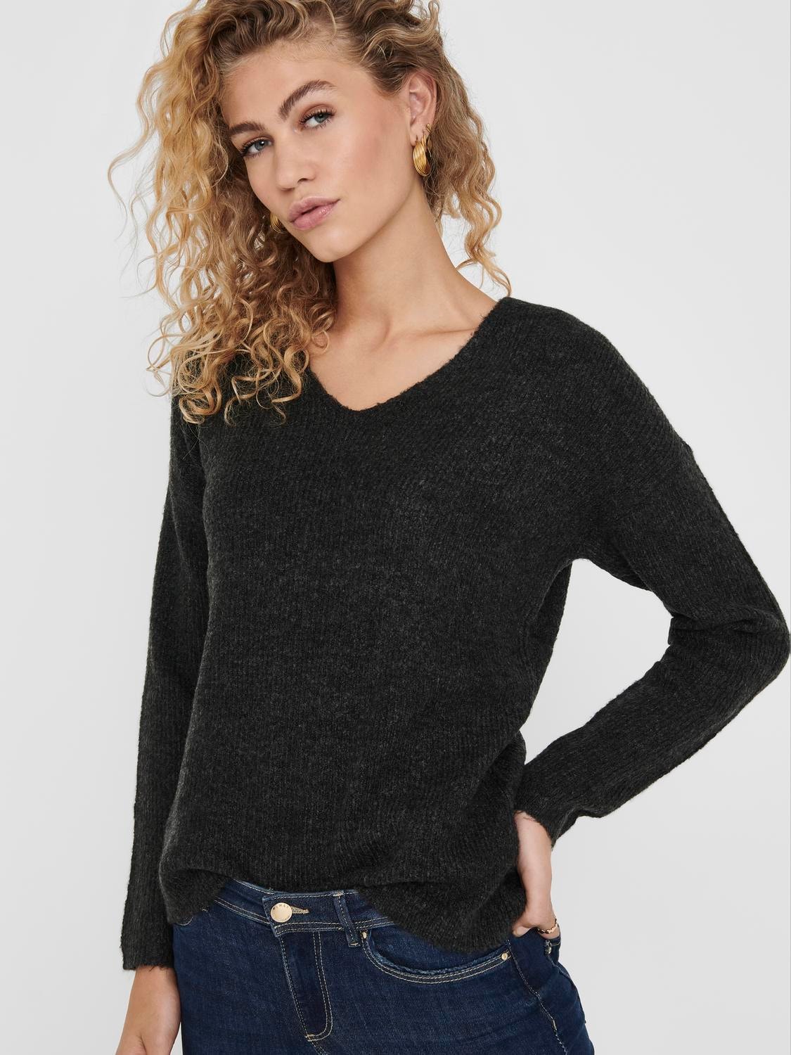 ONLY Charcoal Grey Camilla Knit