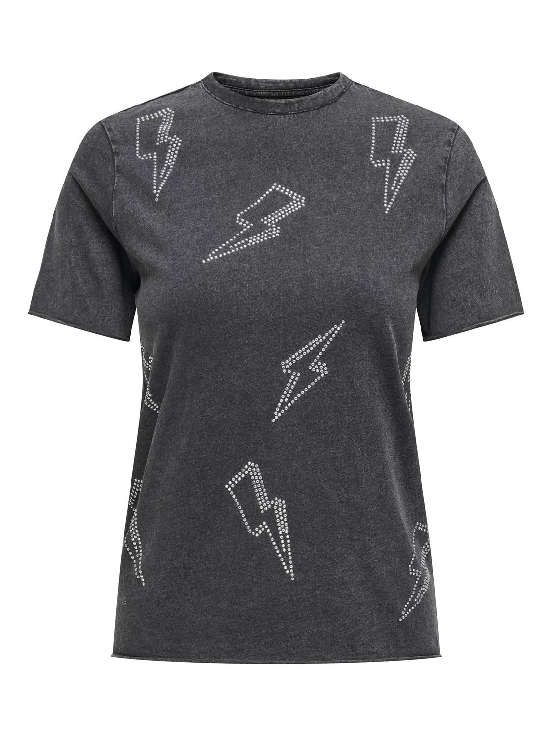 Only Charcoal Gem Bolt T-Shirt