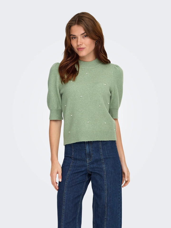 JDY Green Pearl Rue Jumper