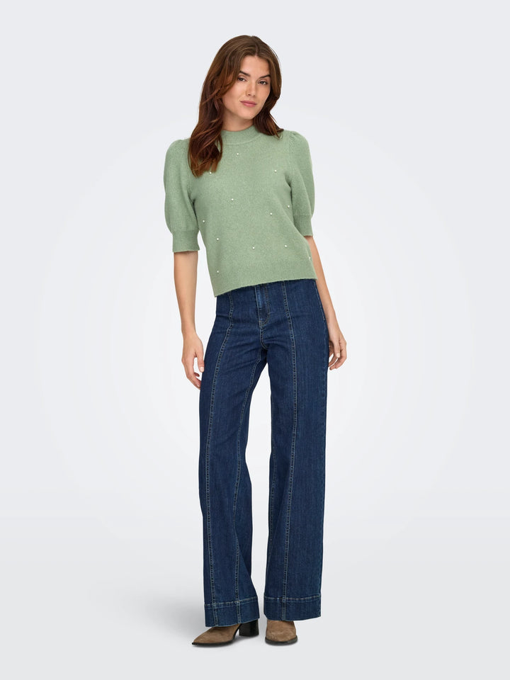 JDY Green Pearl Rue Jumper