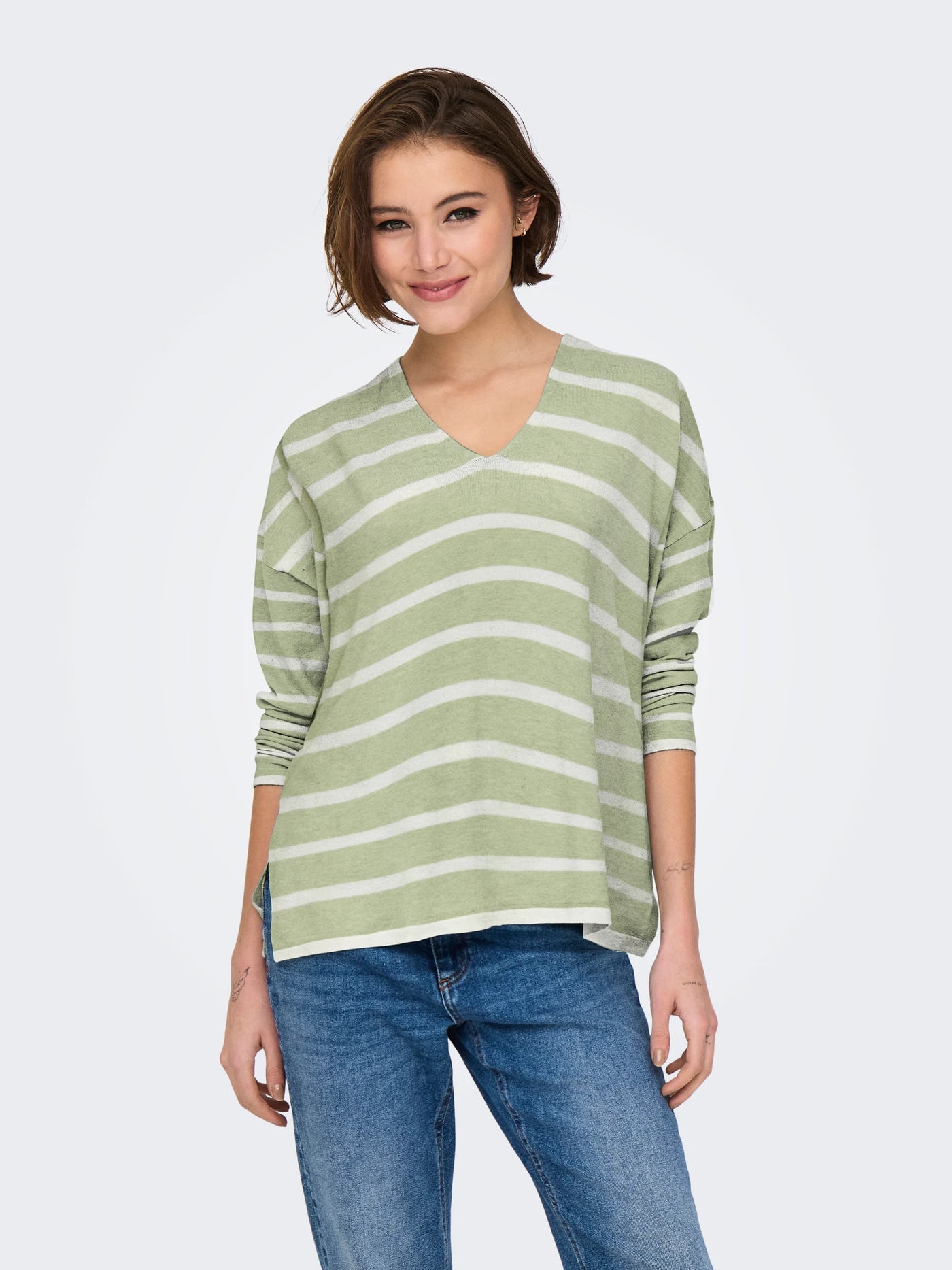 ONLY Sage Stripe Amalio Knit