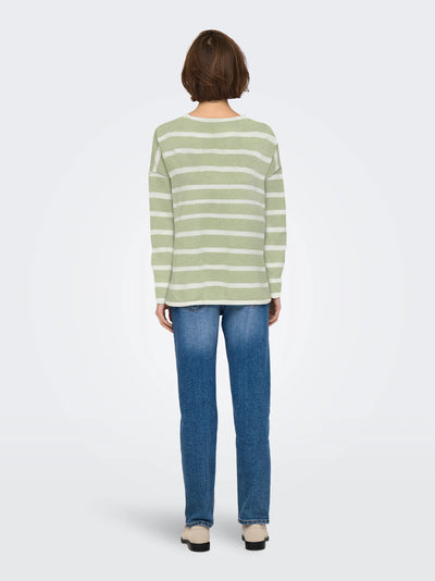 ONLY Sage Stripe Amalio Knit
