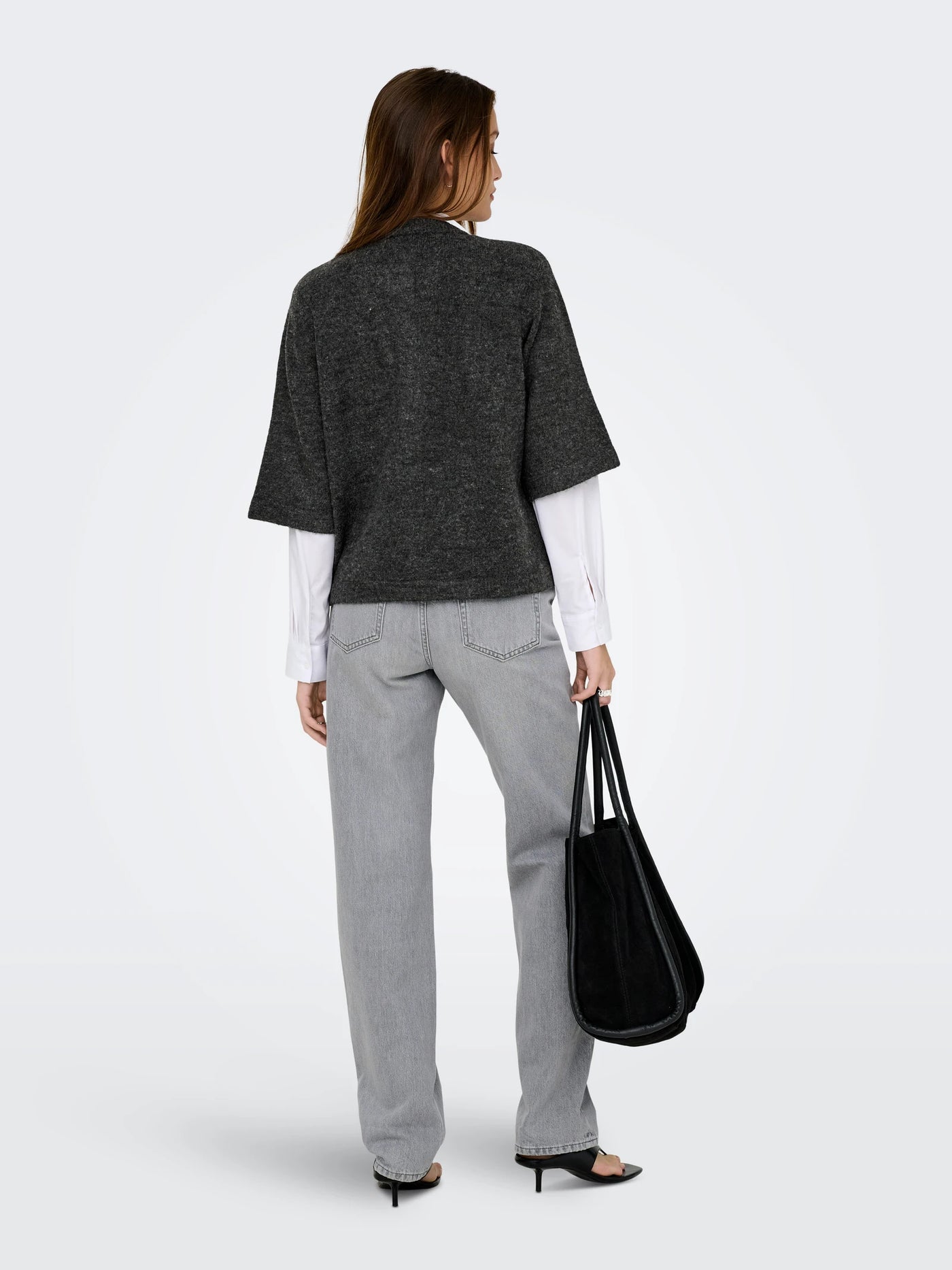 ONLY Charcoal Camilla Cardigan
