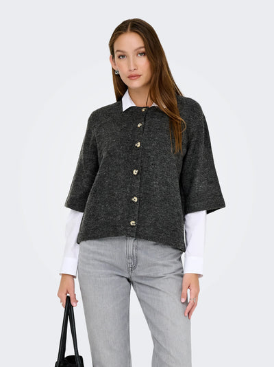 ONLY Charcoal Camilla Cardigan