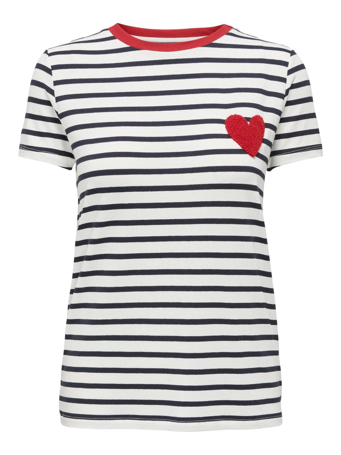 ONLY Striped Heart T-Shirt