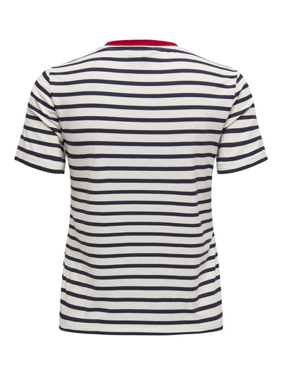 ONLY Striped Cherry T-Shirt