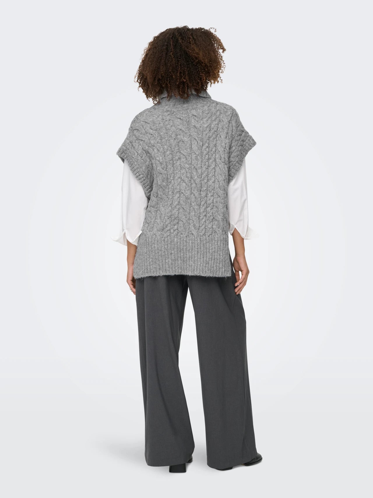 ONLY Grey Knit Ida Vest