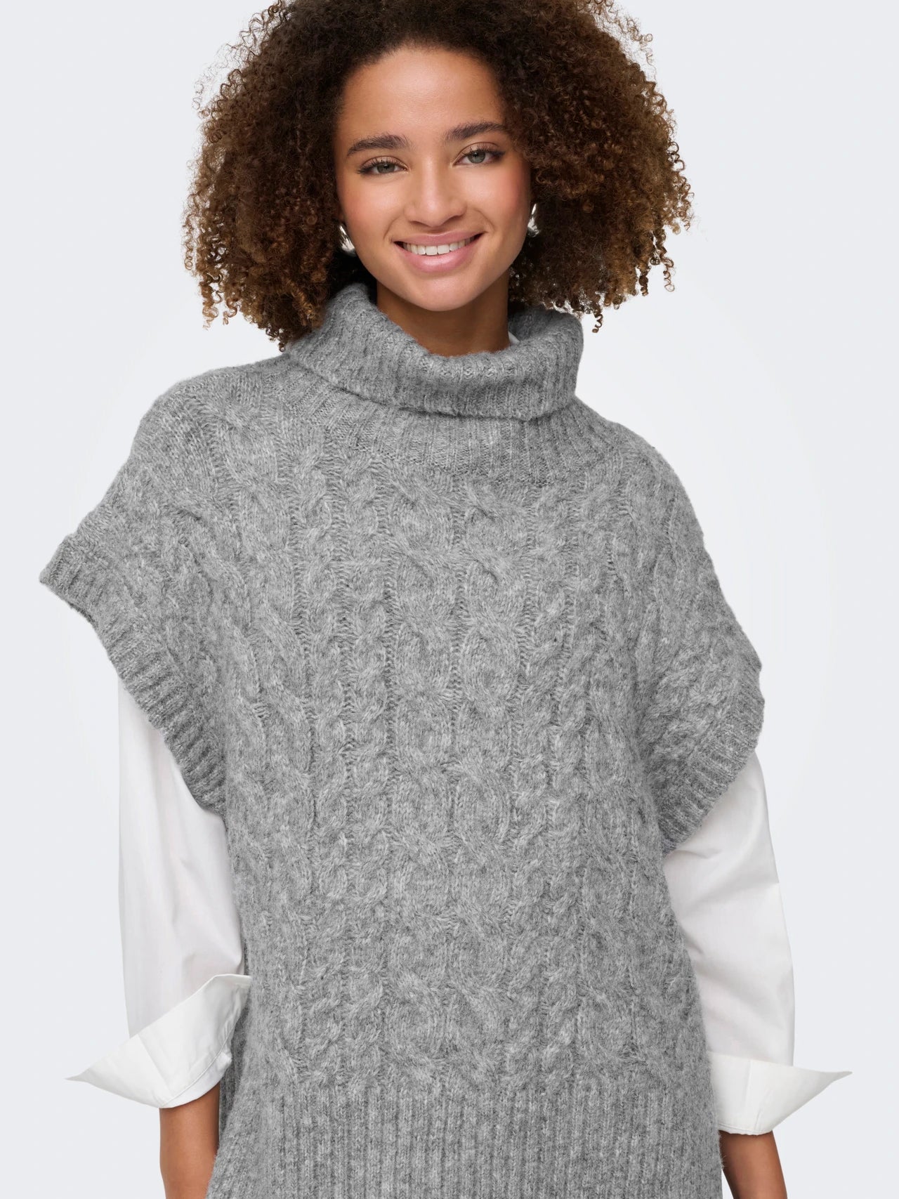 ONLY Grey Knit Ida Vest