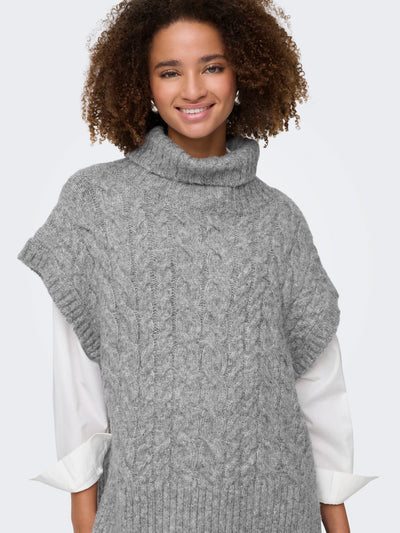 ONLY Grey Knit Ida Vest