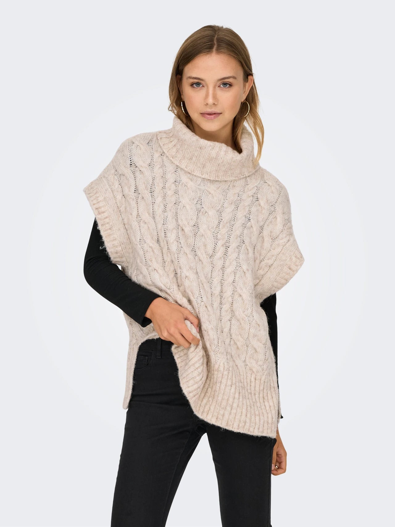 ONLY Oatmeal Knit Ida Vest