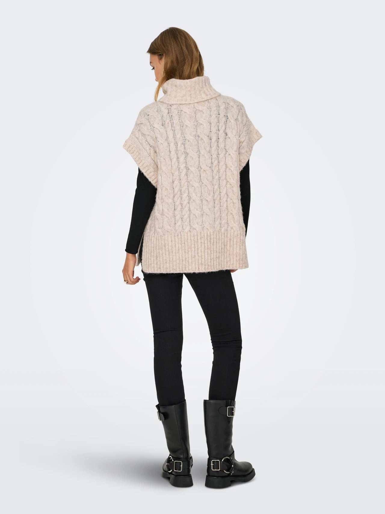 ONLY Oatmeal Knit Ida Vest