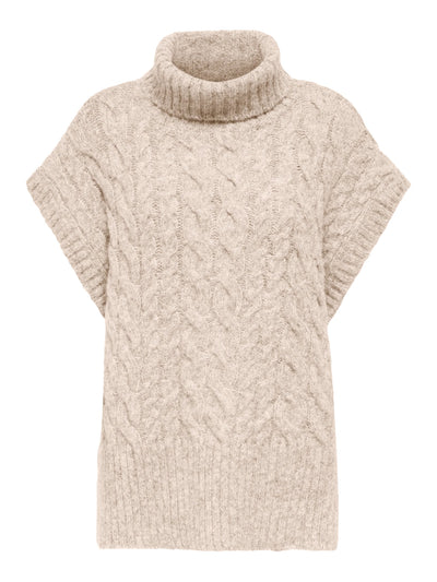 ONLY Oatmeal Knit Ida Vest