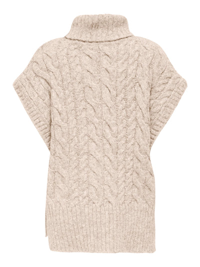 ONLY Oatmeal Knit Ida Vest