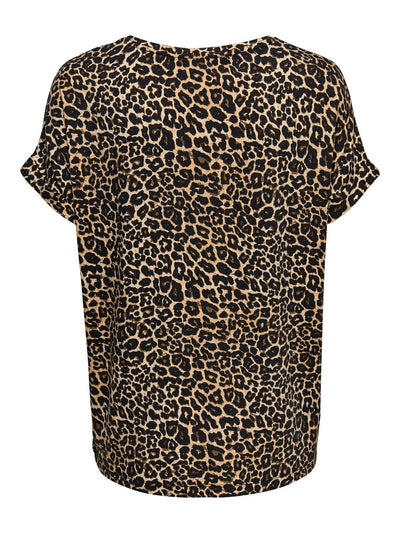 ONLY Tan Leopard T-Shirt