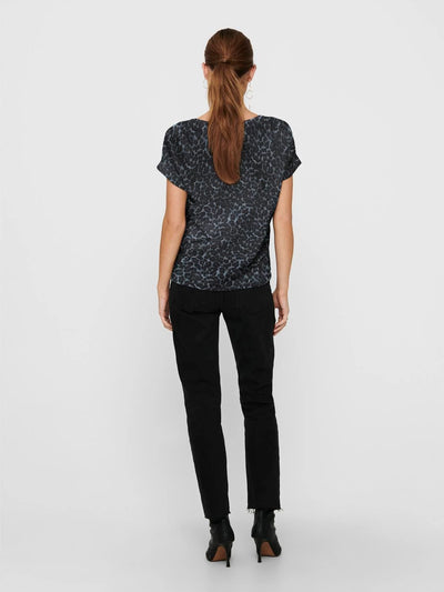 ONLY Grey Leopard T-Shirt