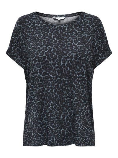 ONLY Grey Leopard T-Shirt