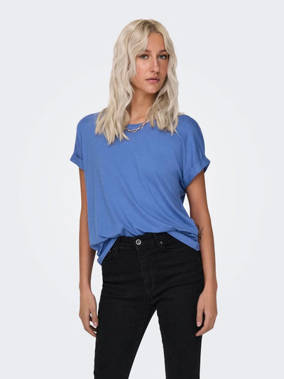 ONLY Blue Basic T-Shirt