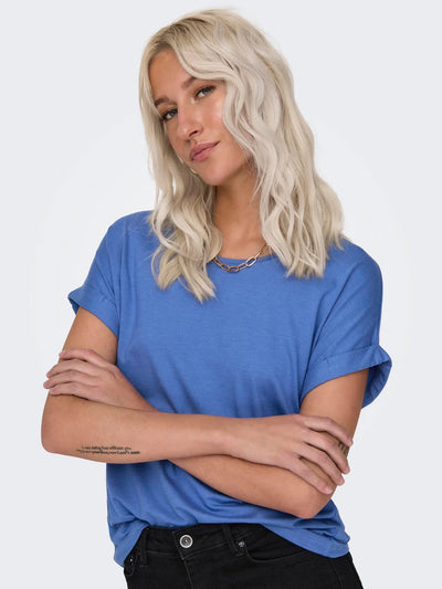 ONLY Blue Basic T-Shirt