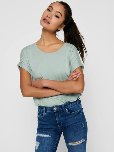 ONLY Pale Khaki Basic T-Shirt