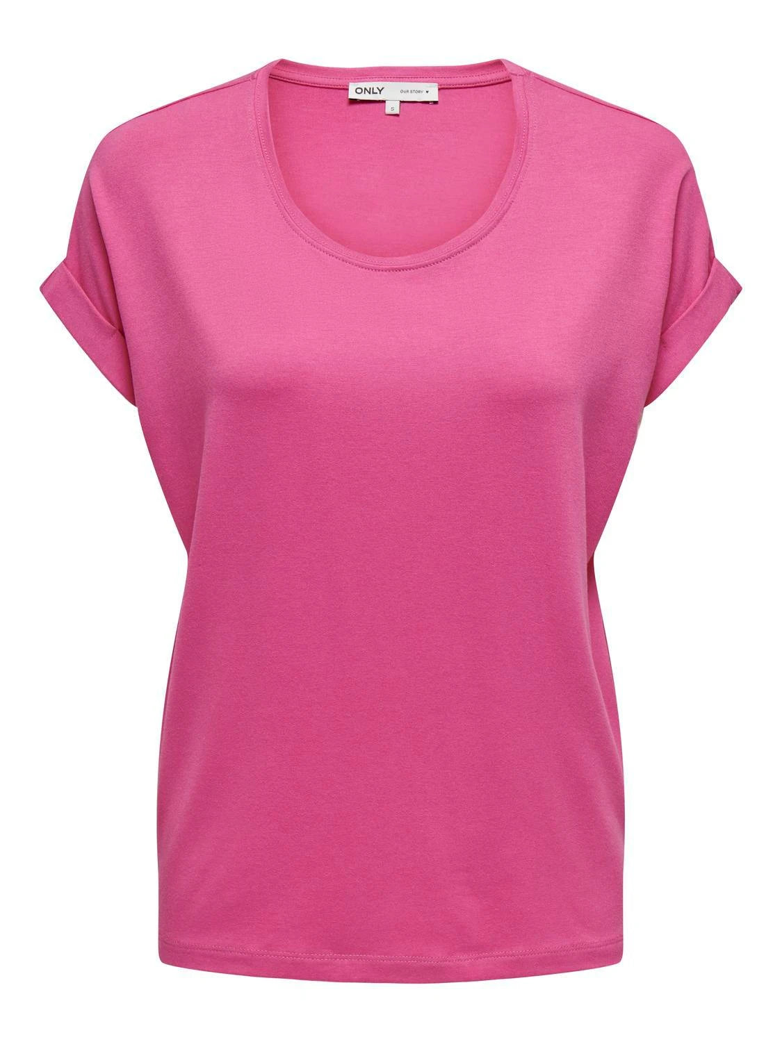 ONLY Fuchsia Pink Basic T-Shirt