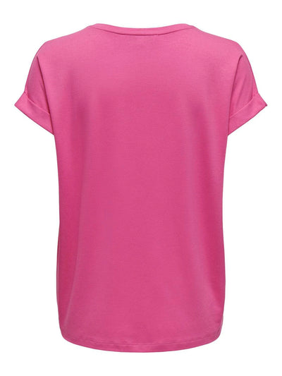 ONLY Fuchsia Pink Basic T-Shirt