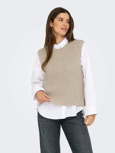 ONLY Sand Knit Vest