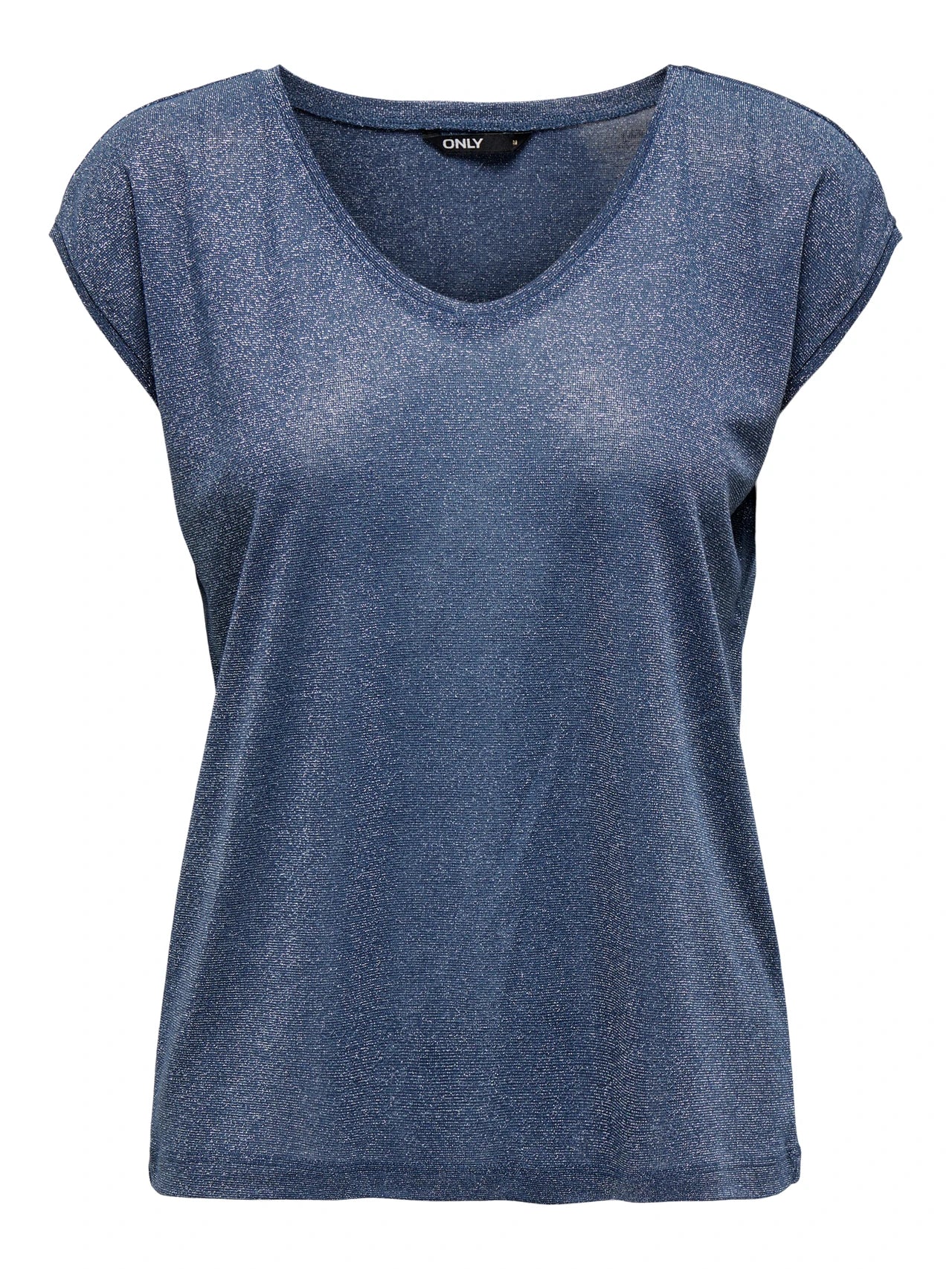 ONLY Blue Lurex T Shirt