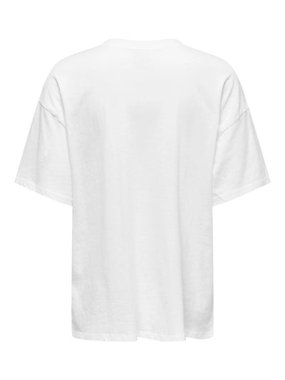 Only White Rhinestone T-Shirt