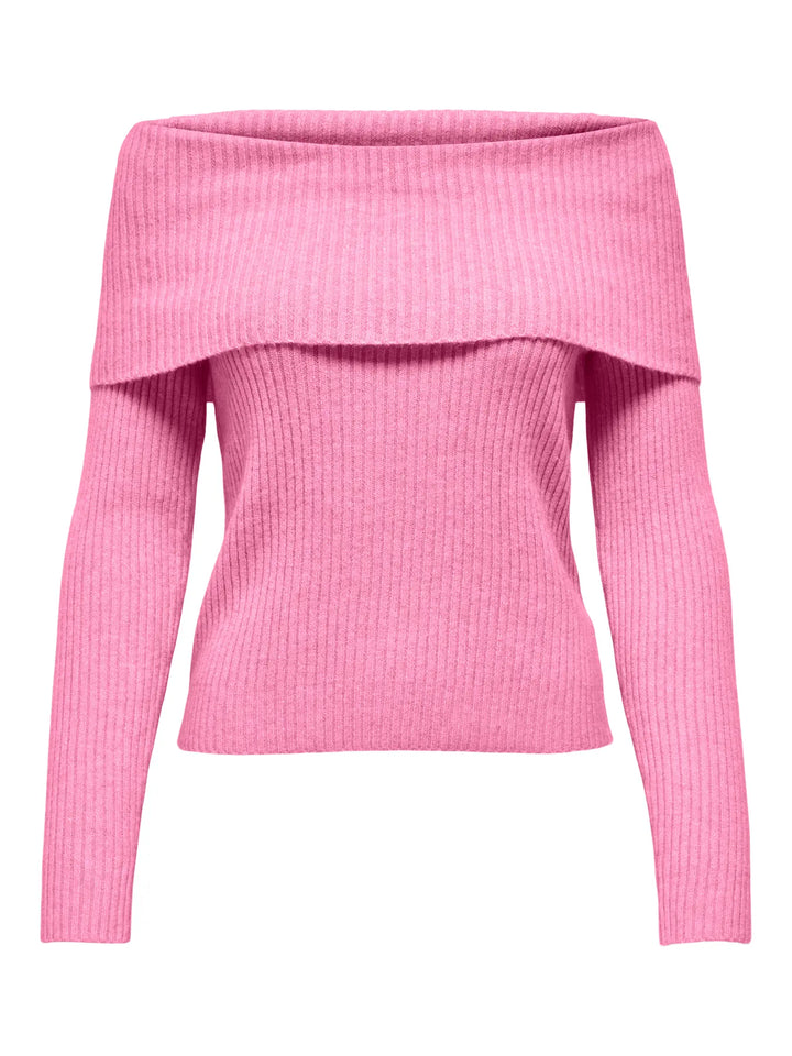 ONLY Pink Off Shoulder Knit