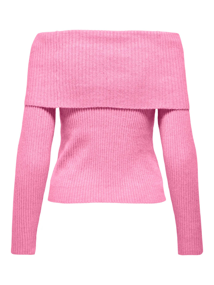 ONLY Pink Off Shoulder Knit