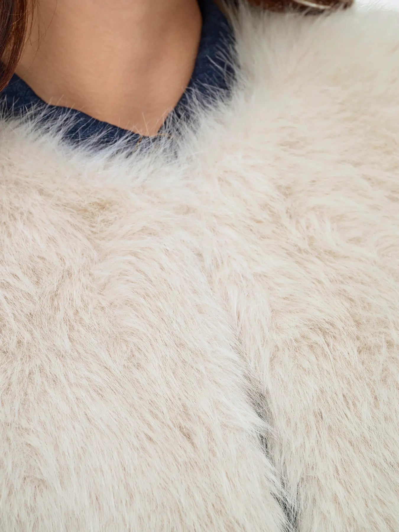 JDY Birch Faux Fur Gilet