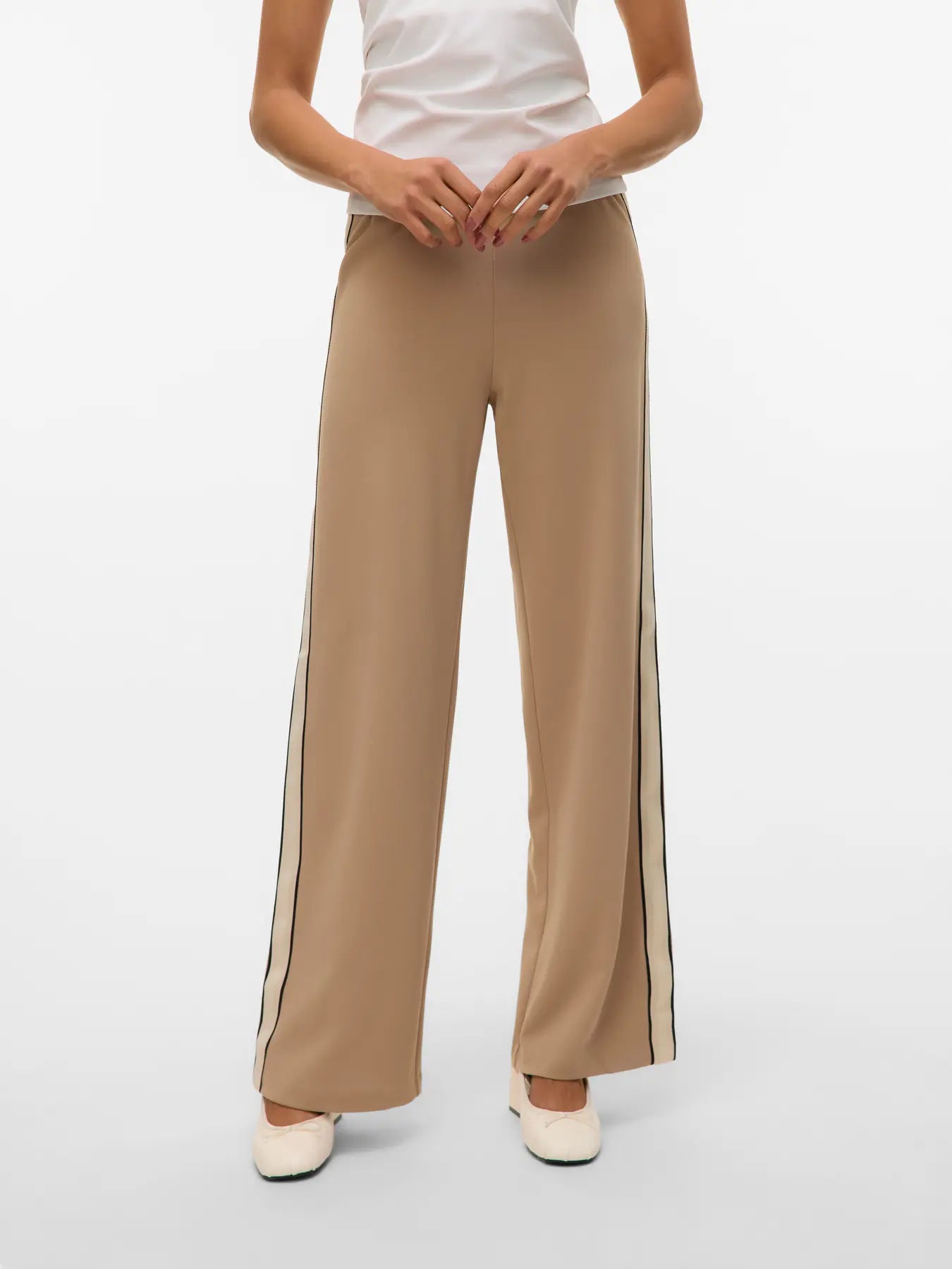 VM Taupe Stripe Trousers