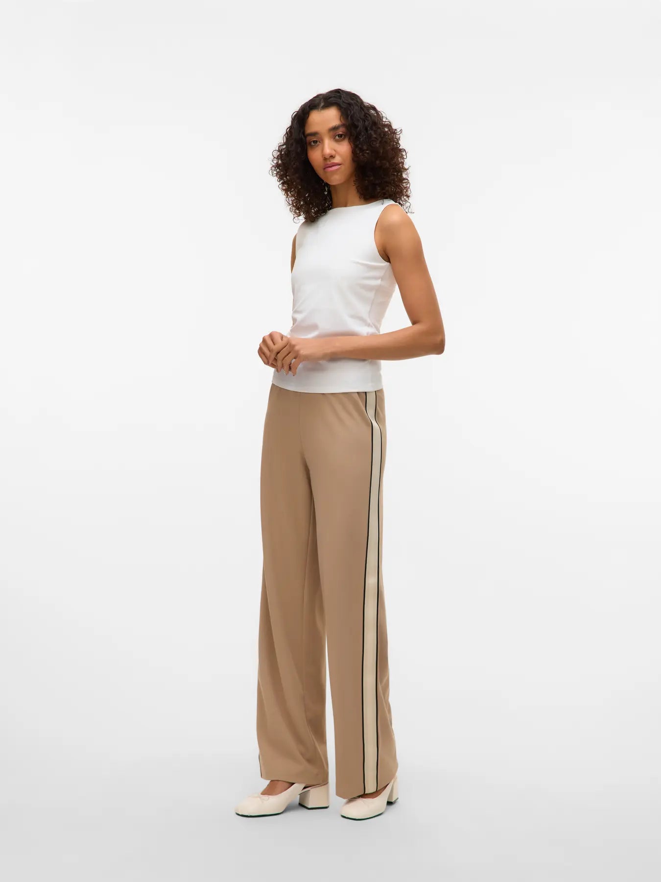 VM Taupe Stripe Trousers
