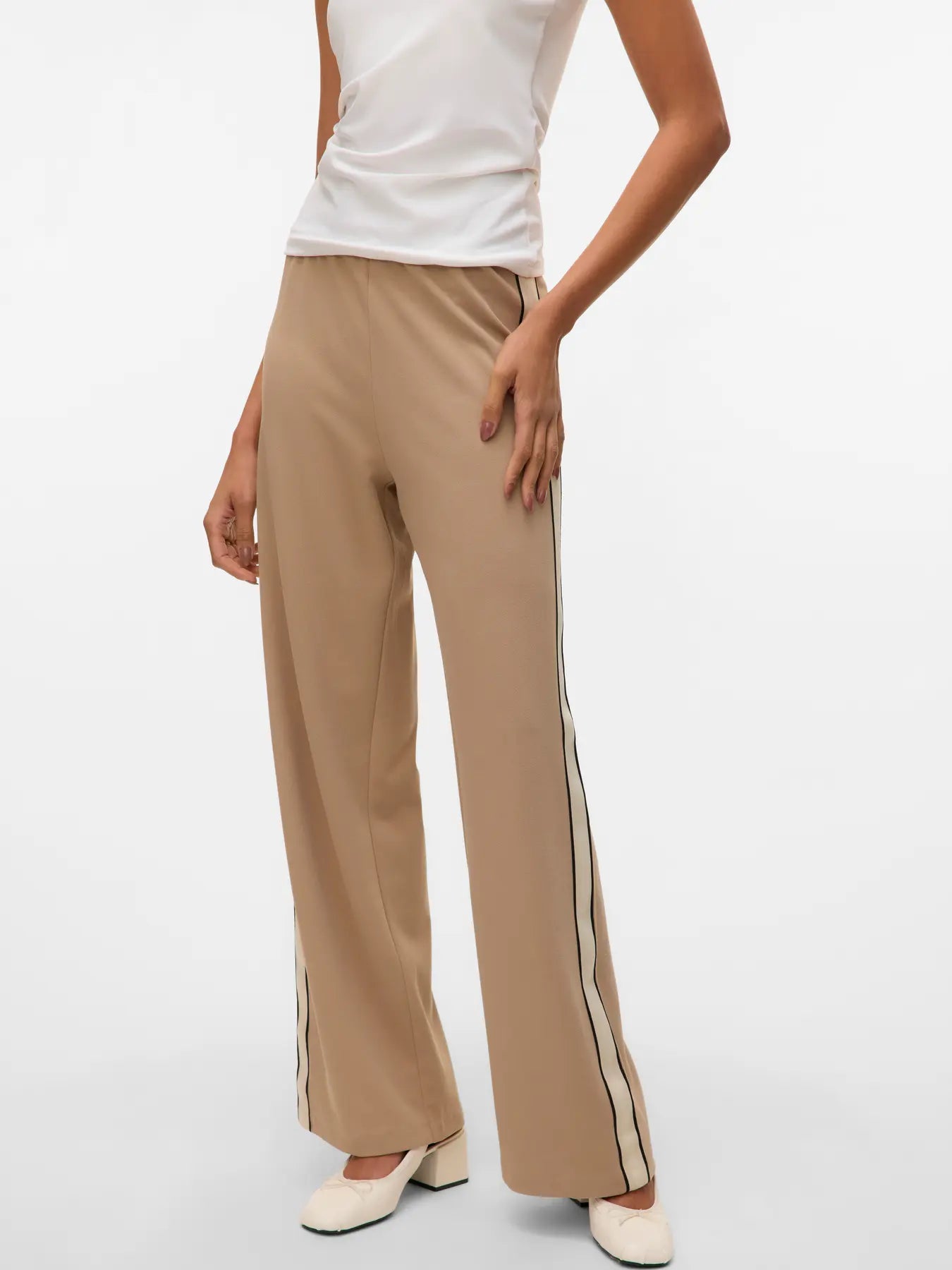 VM Taupe Stripe Trousers