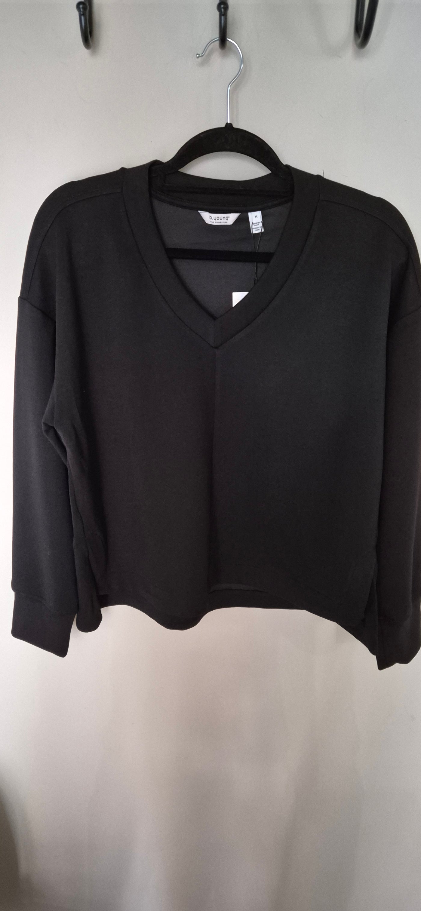 Byoung Black V Neck Sweatshirt