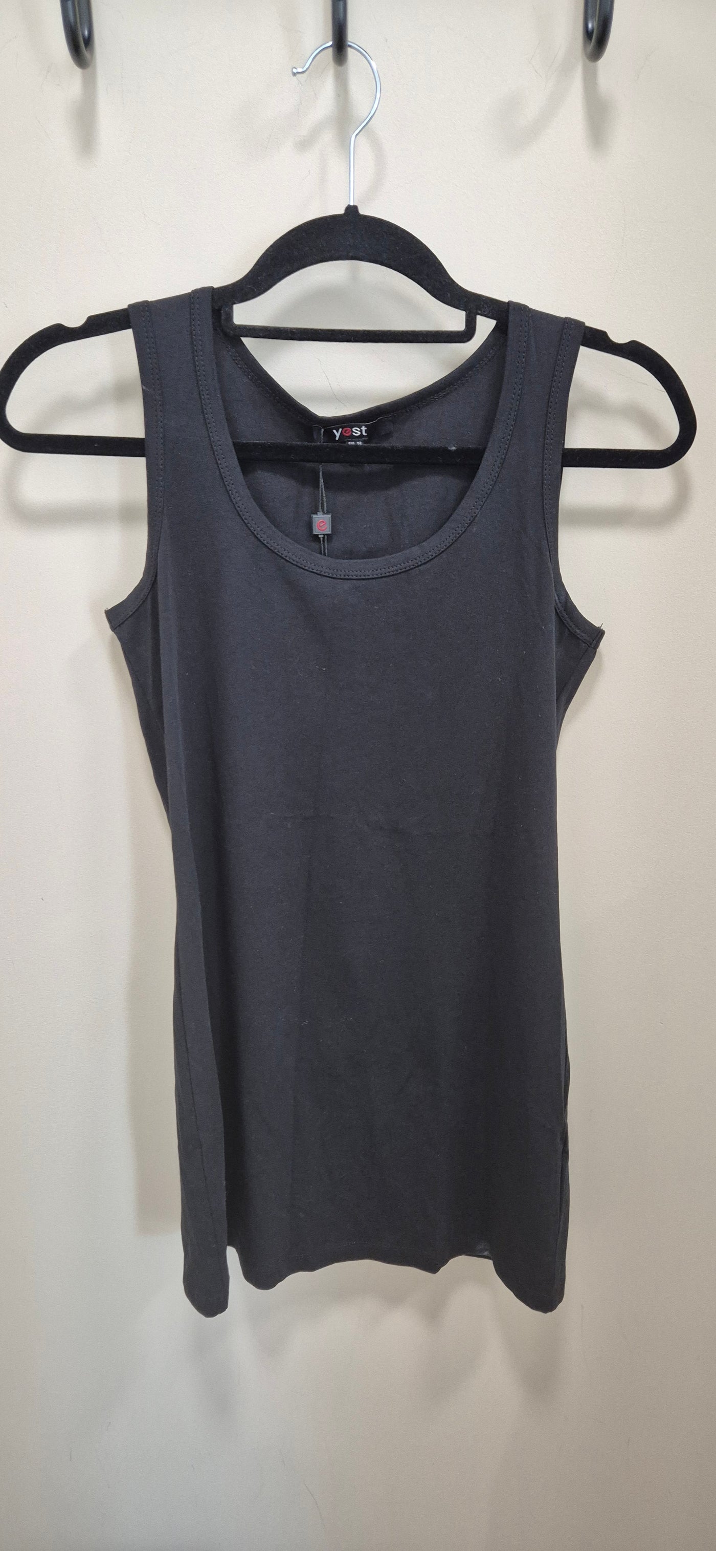 Yest Black Longline Yamin Vest Top