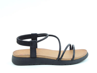 Black Embellished Aperol Sandals