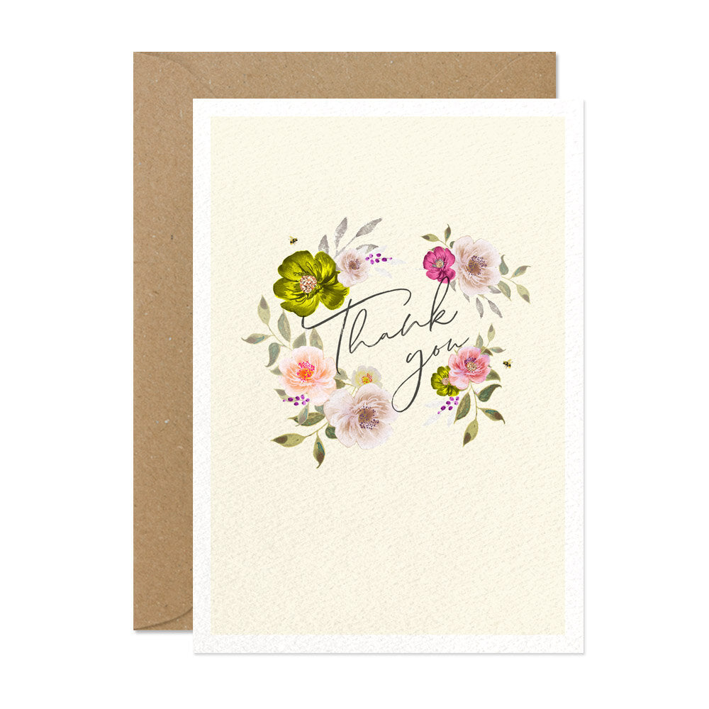 Thank You Floral Card