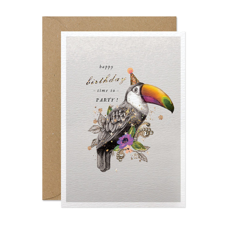 Toucan Birthday Party Card